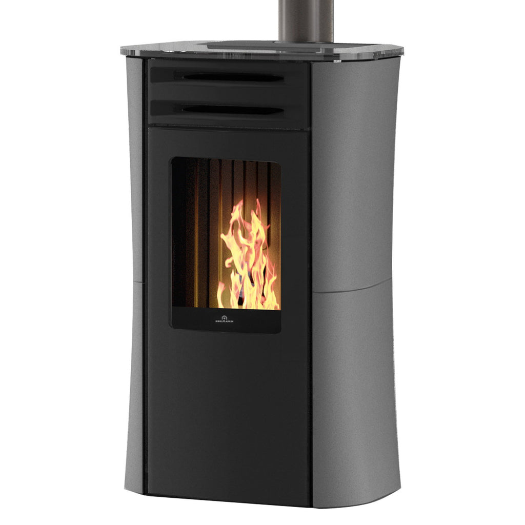Poêle à granulés Edilkamin Dania 6 AT Coax acier gris — 6 kW