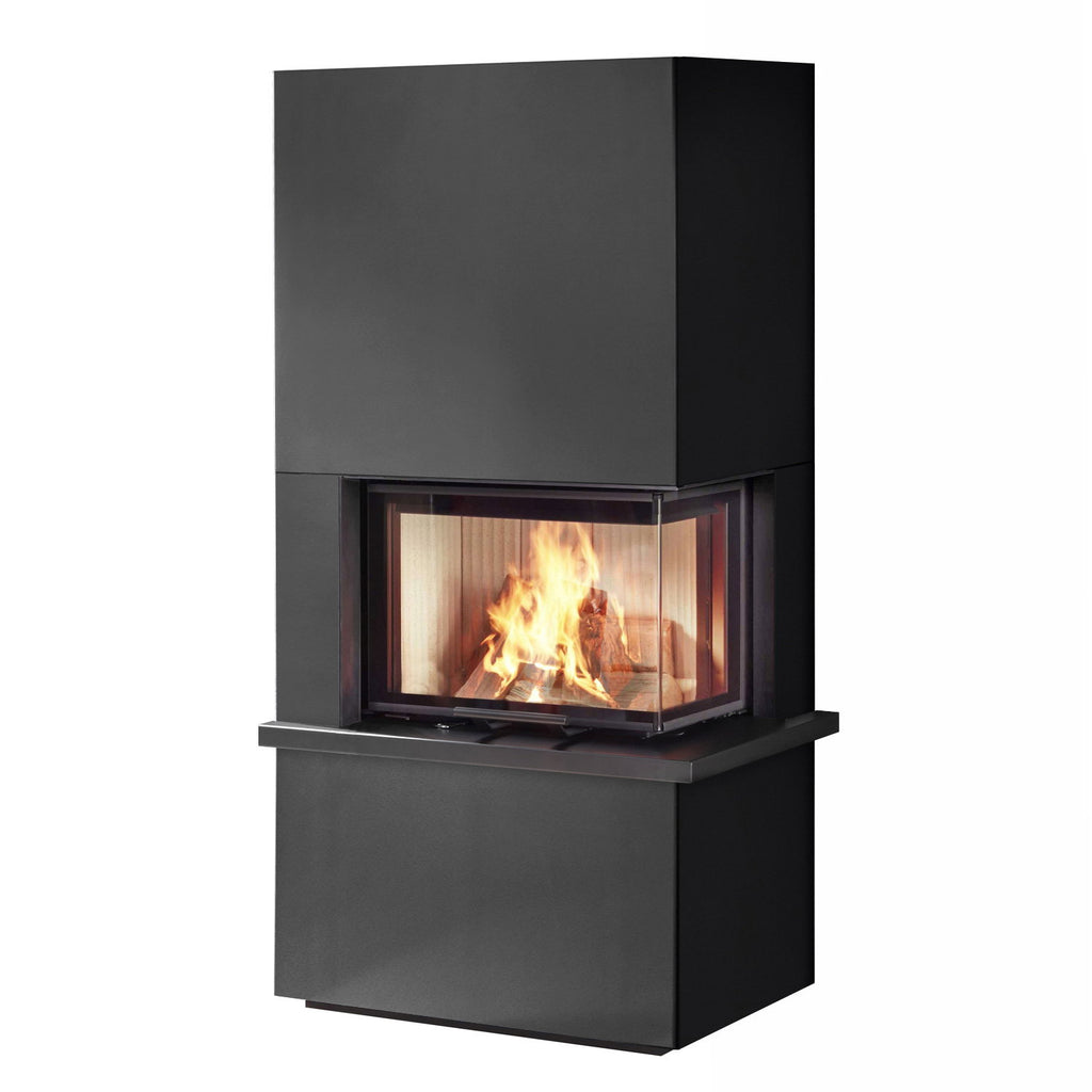 Poêle à bois Olsberg Osorno L en acier noir – sortie droite 7,8 kW – image 2