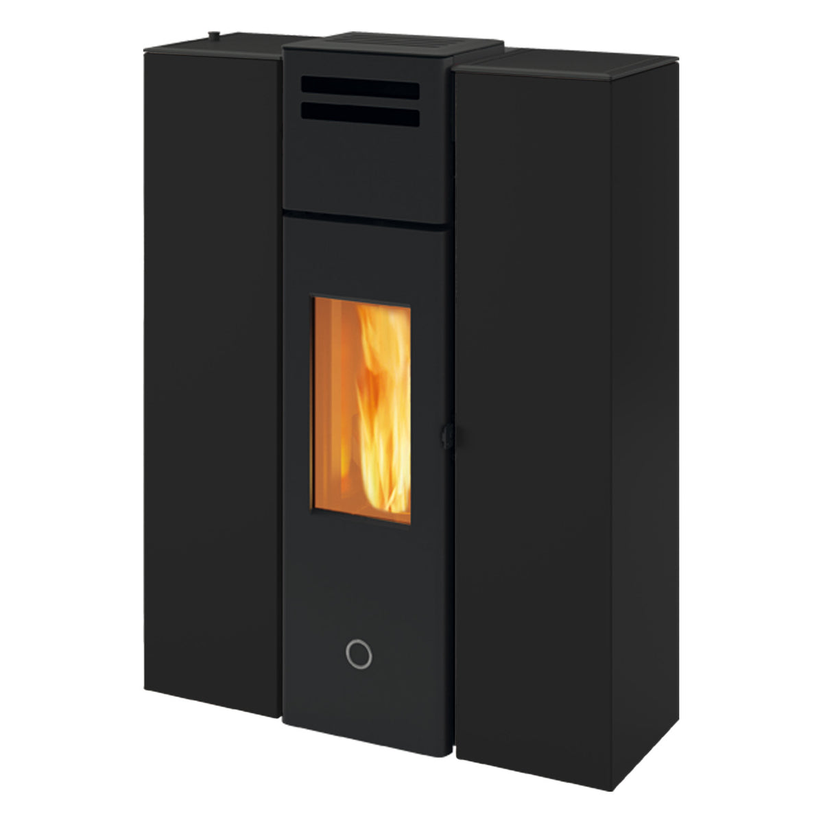 Poêle à granulés Edilkamin EK63 Cell 80+ Evo acier noir 7,7 kW
