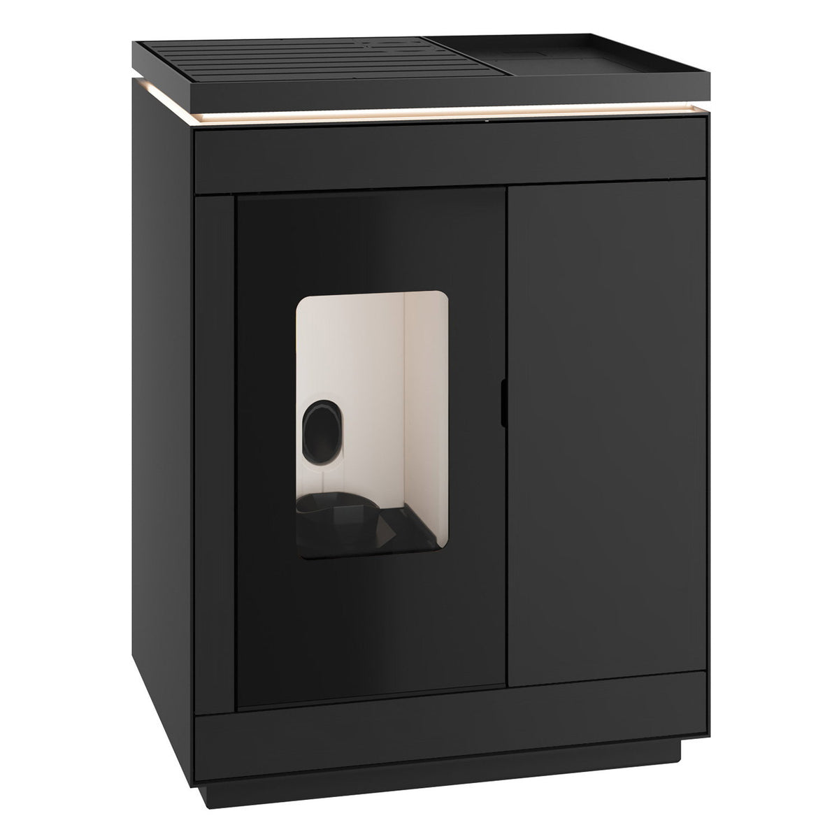 Olsberg Epana poêle à granulés acier noir 6 kW – sortie fumées 80 mm