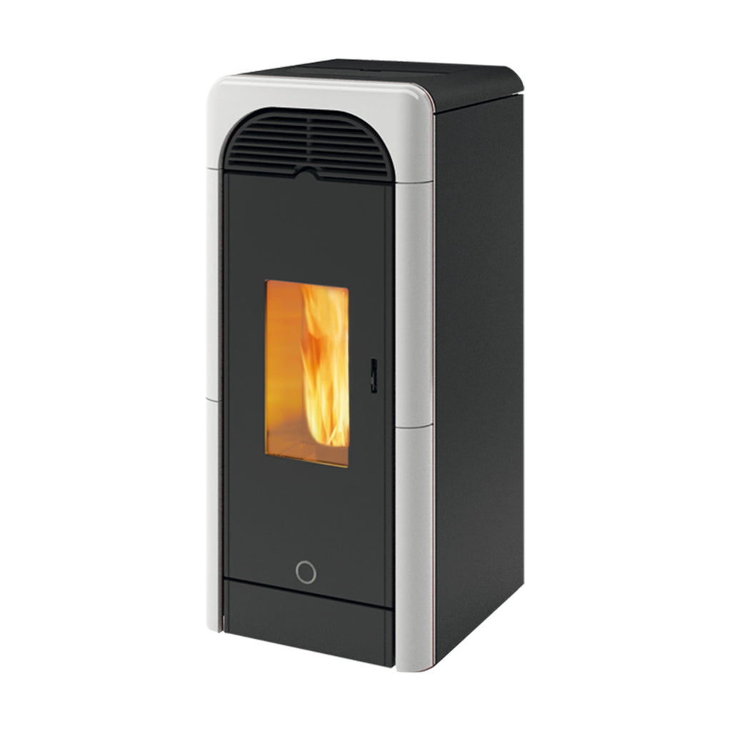 Poêle à granulés Edilkamin EK63 Berry 90+ Evo céramique blanche 9,2 kW