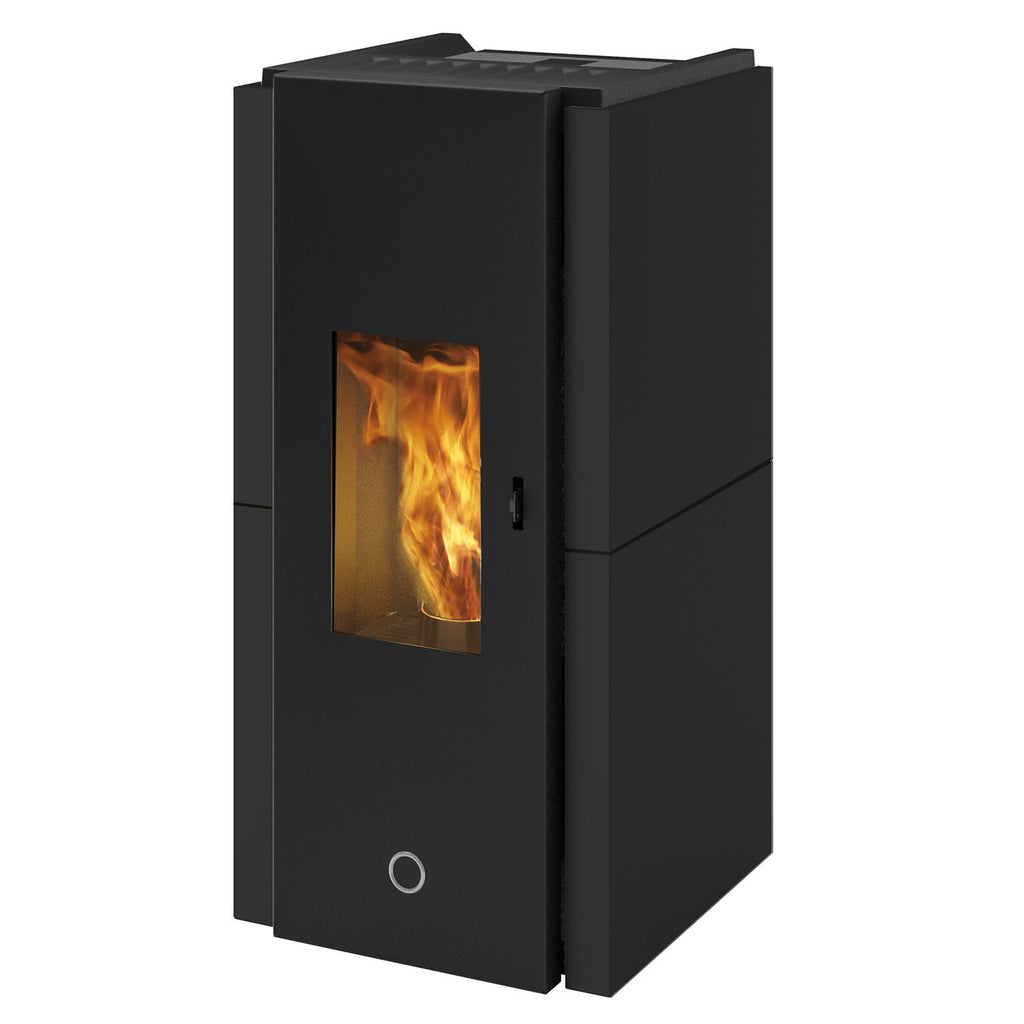 Poêle à granulés Edilkamin EK63 Zone 80 Evo acier noir 7,6 kW