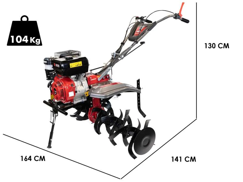 Motobineuse à essence Italian Power RG6.5-130 avec moteur Rato R389 13 ch