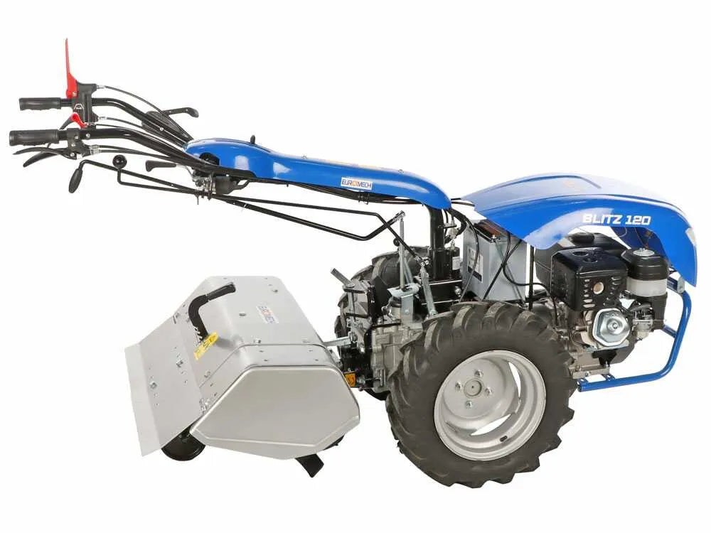 EuroMech BLITZ 120 Motoculteur essence Yagmur R420 16 CV avec démarrage électrique et attelage rapide