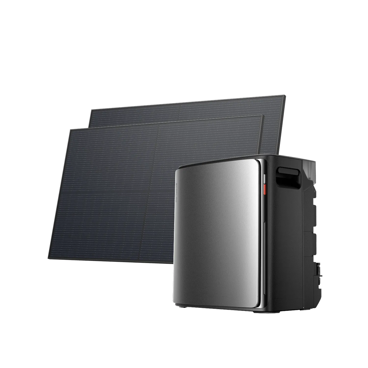 EcoFlow STREAM Ultra X avec batterie 3,84 kWh et deux panneaux solaires rigides monocristallins de 450 W