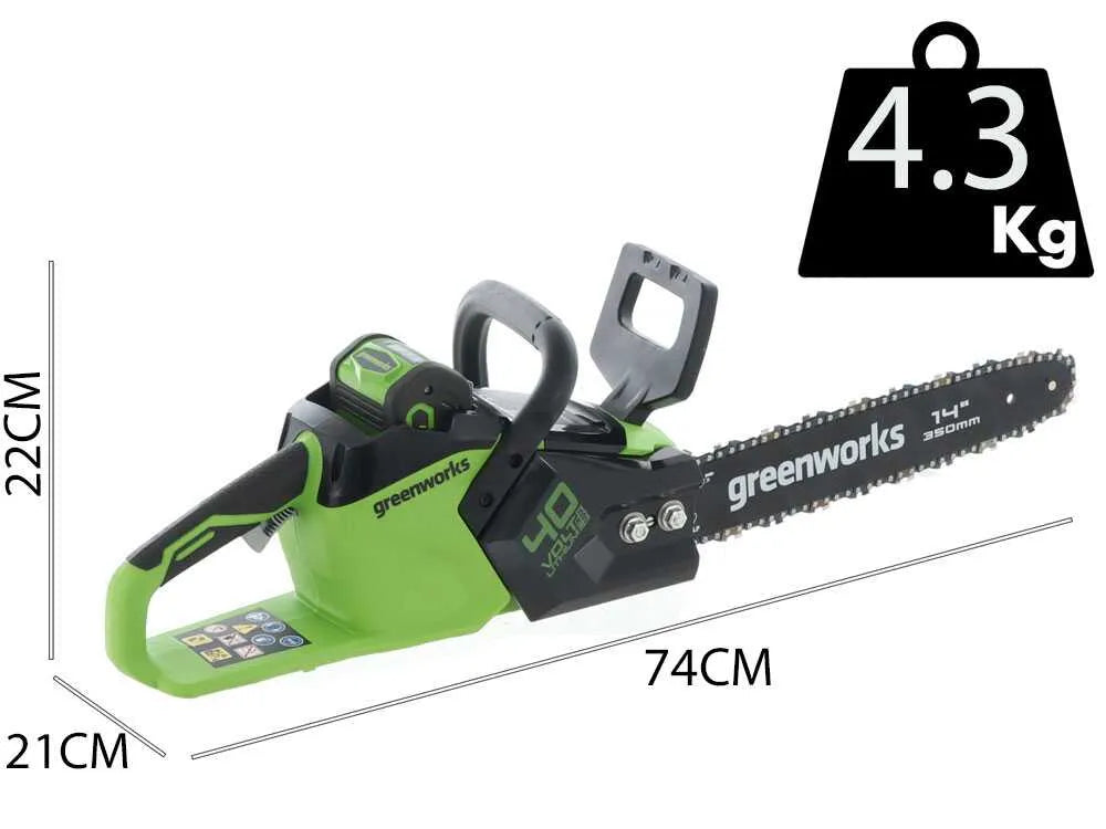 Greenworks GD40CS15 tronçonneuse à batterie 40 V - image 3