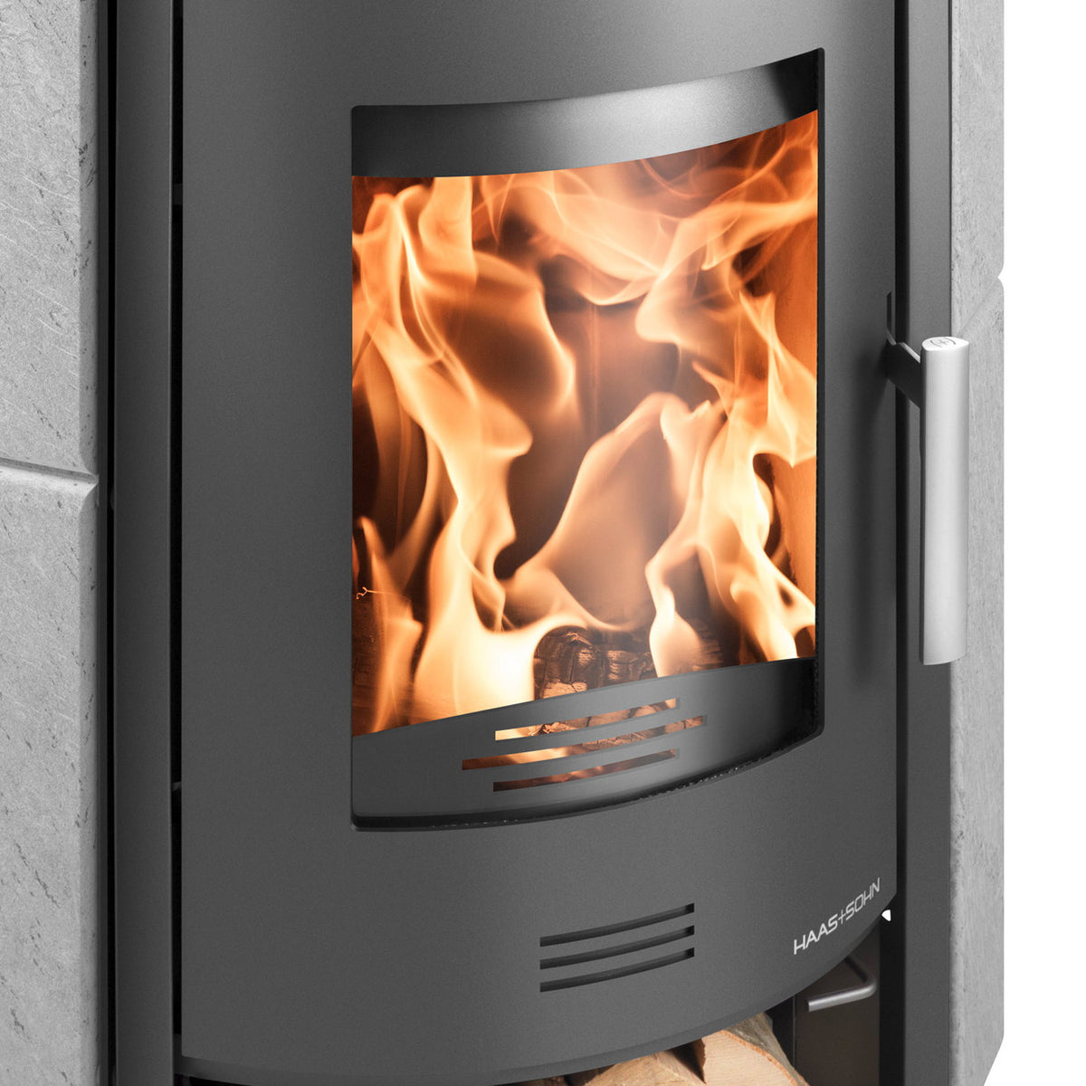 Poêle à bois Haas+Sohn Kuopio II Anthracite Serpentino 8 kW - image 3