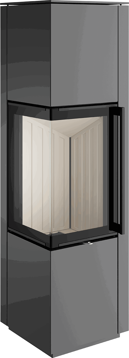 Poêle à bois Spartherm Piko L avec vitre en L 7,7 kW