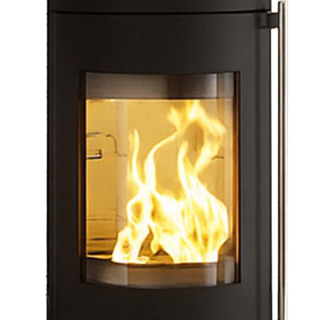 Poêle à bois Haas+Sohn MENTON RLU sans socle noir profond 5,5 kW