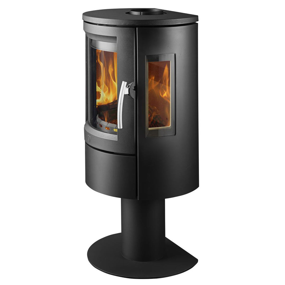 Poêle à bois Varde Ovne Nice Air acier noir 6,2 kW