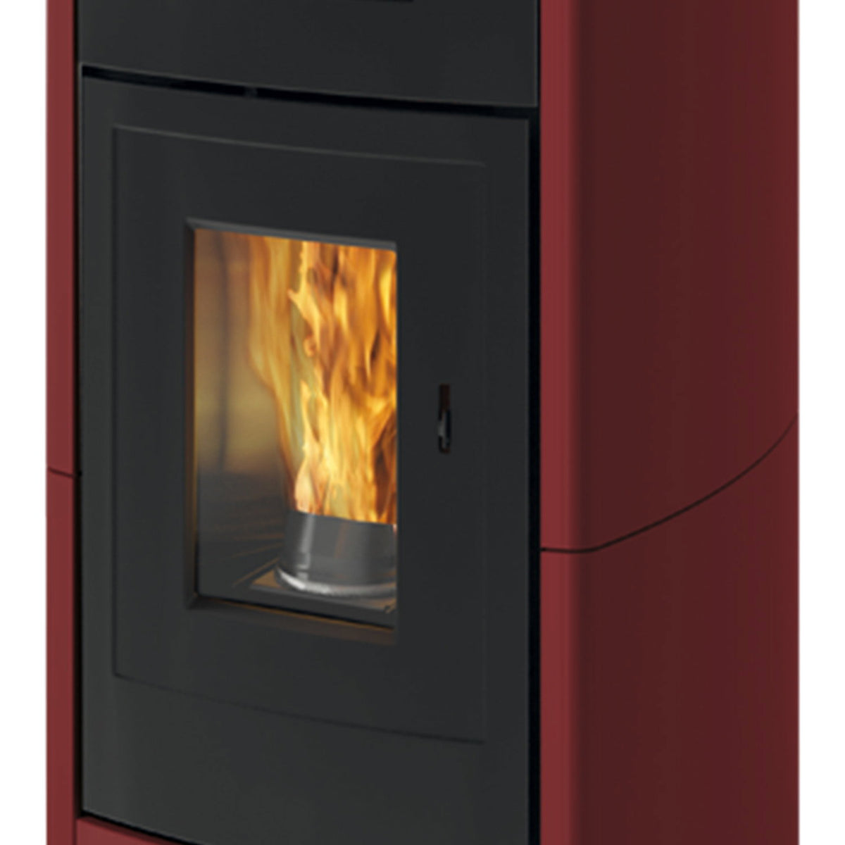 Poêle à granulés Edilkamin EK63 Daily 130++ Evo céramique bordeaux 12,5 kW