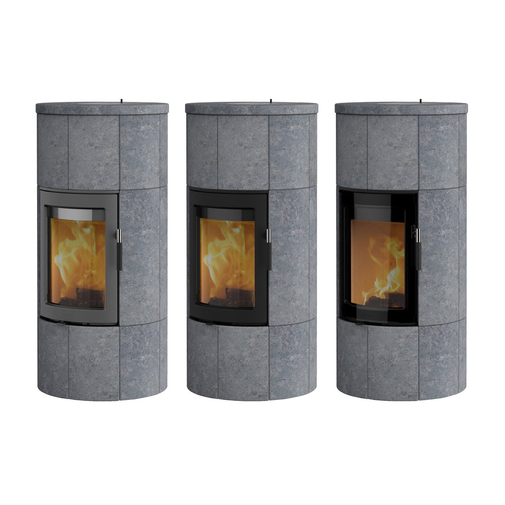 Poêle à bois Lotus Maestro 1 en stéatite – porte Magic, évacuation arrière 6 kW – image 3