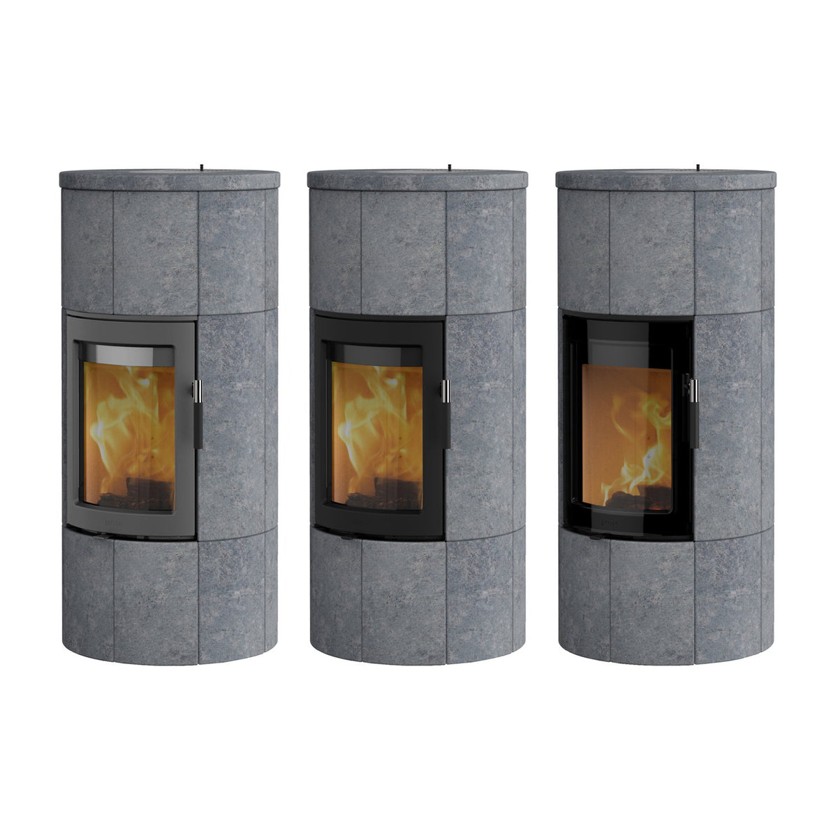 Poêle à bois Lotus Maestro 1 en stéatite – porte Magic, évacuation arrière 6 kW – image 3