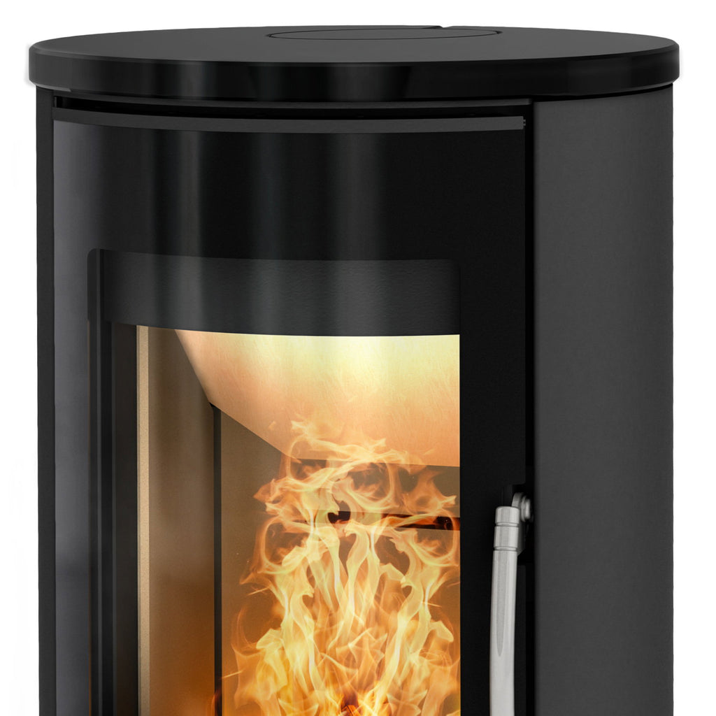 Poêle à bois Fireplace Elite Kobe céramique noire 6 kW