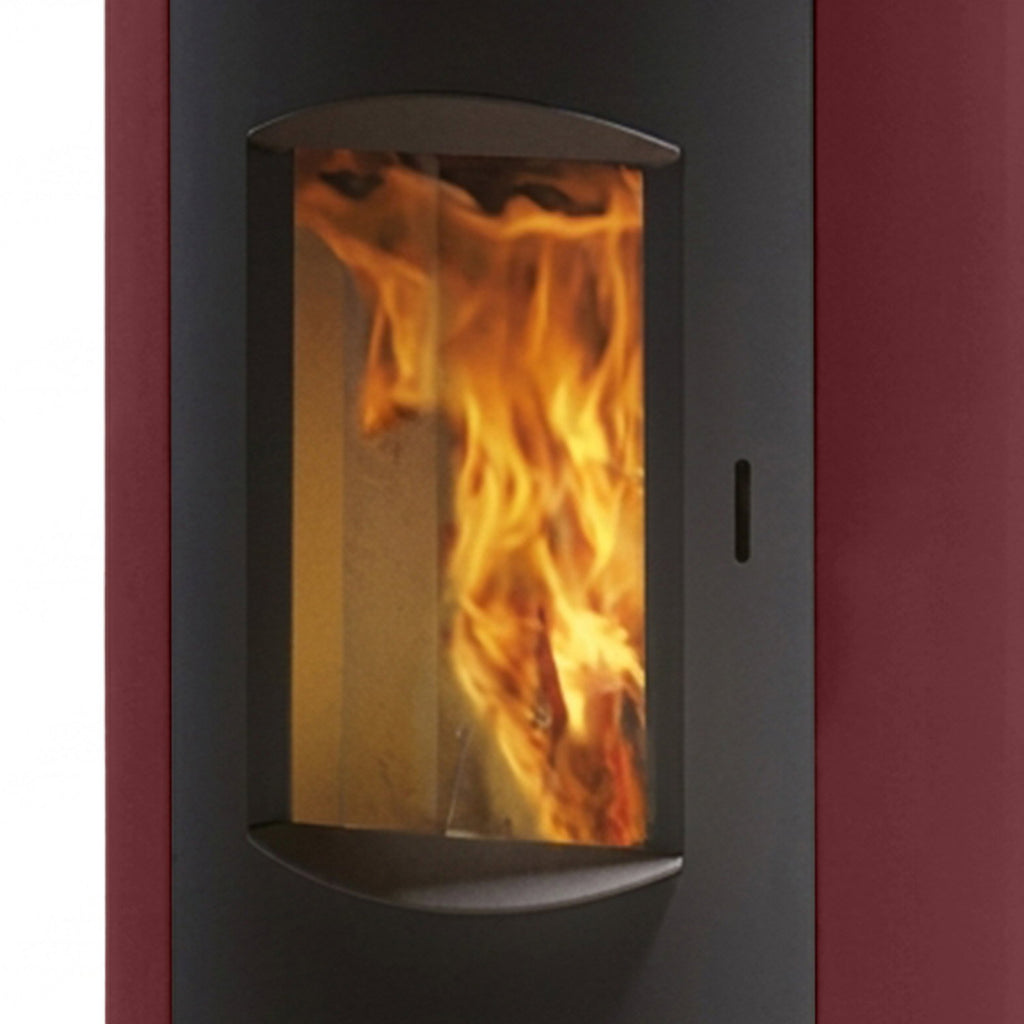 Poêle à granulés Edilkamin EK63 Like 90+ Evo acier bordeaux COAX 9,2 kW