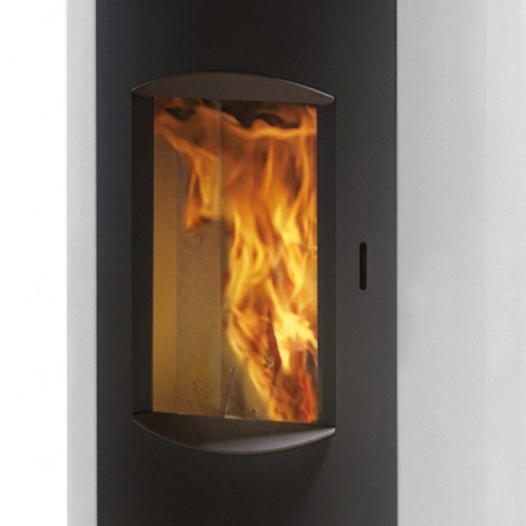 Poêle à granulés Edilkamin EK63 Like 90+ Evo acier blanc COAX 9,2 kW
