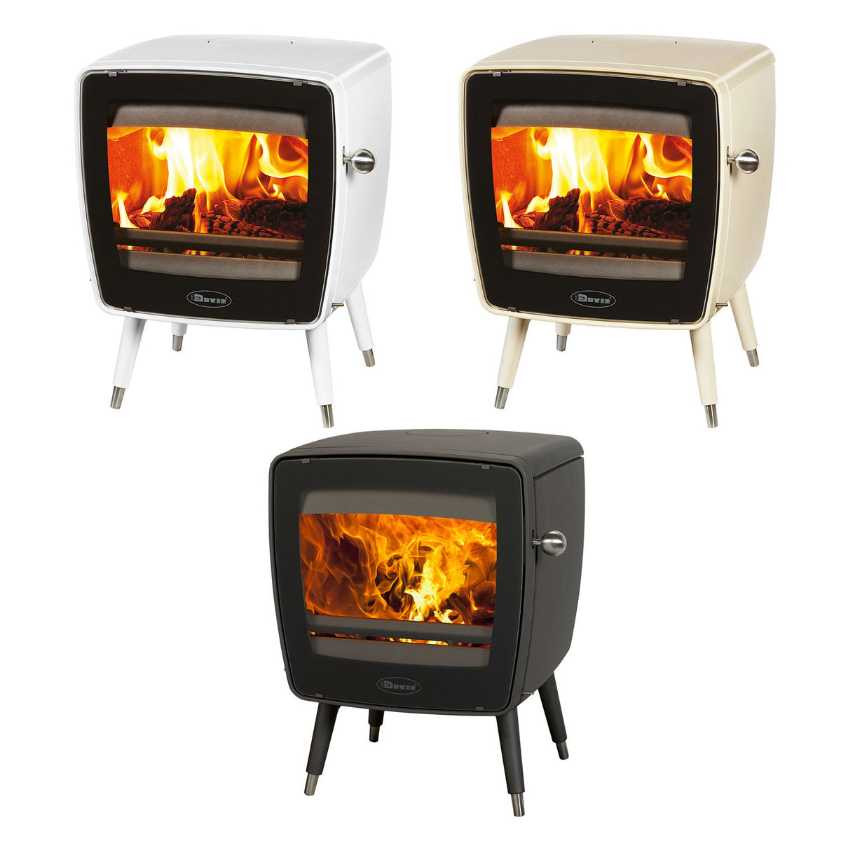 Poêle à bois Dovre Vintage 35 en fonte noire 7 kW