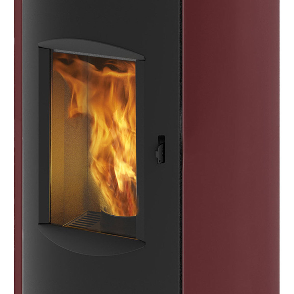 Poêle à granulés Edilkamin EK63 Like 90+ Evo acier bordeaux raccordement arrière 9,2 kW
