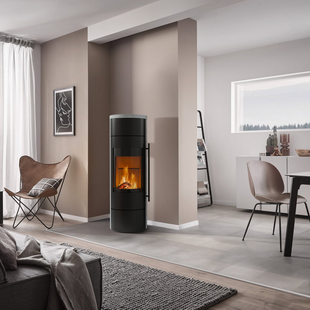 Olsberg Alor PowerBloc! – Poêle à bois 6 kW en pierre naturelle serpentine