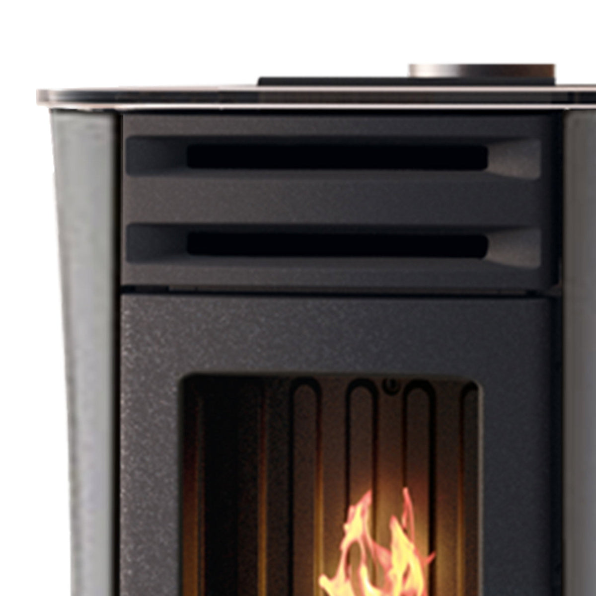 Poêle à granulés Edilkamin Dania 6 AT Top – Acier gris – 6 kW