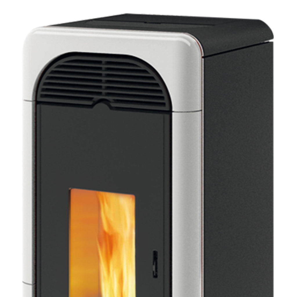 Poêle à granulés Edilkamin EK63 Berry 90+ Evo céramique blanche 9,2 kW