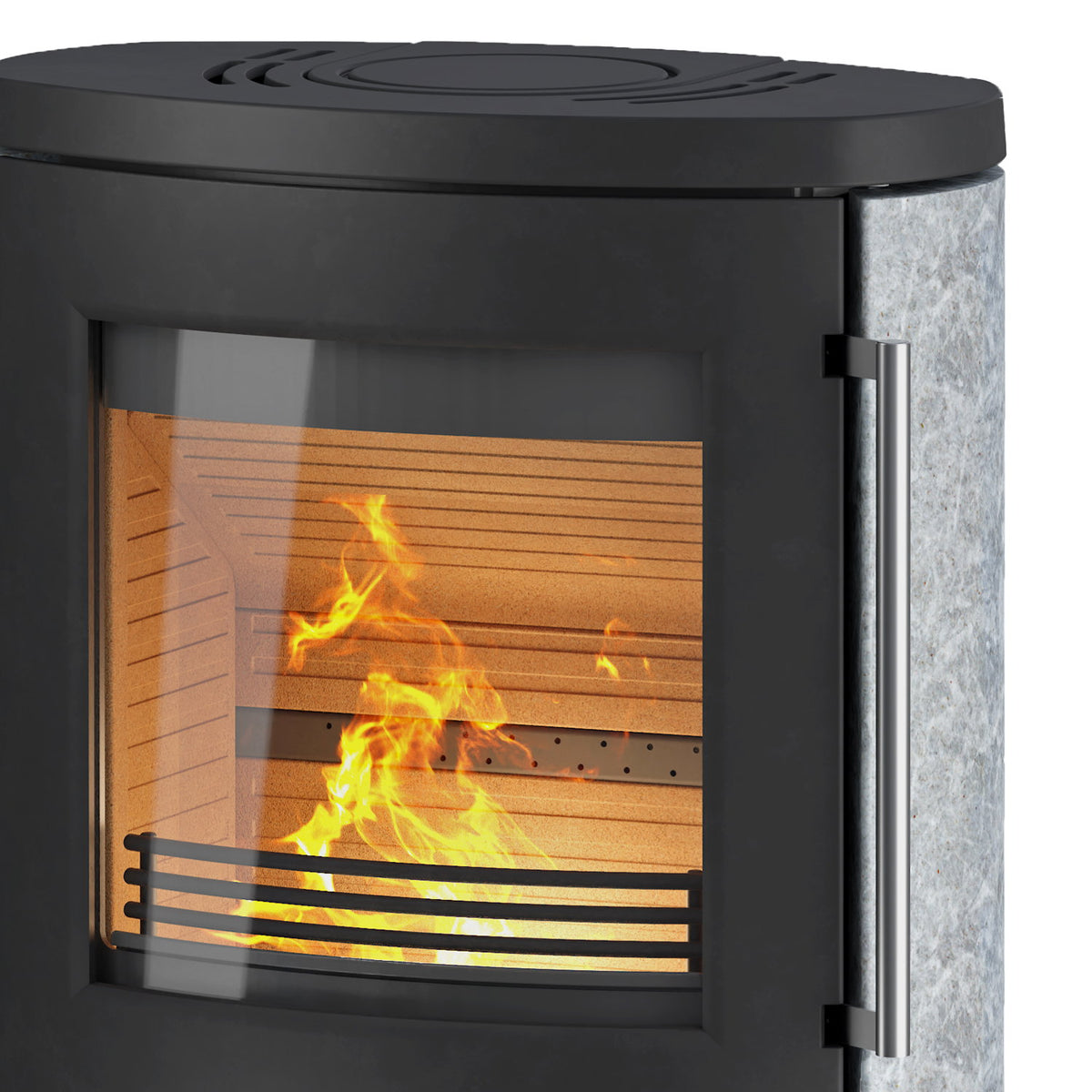 Poêle à bois TermaTech TT80RLS acier noir 5,5 kW — image 3