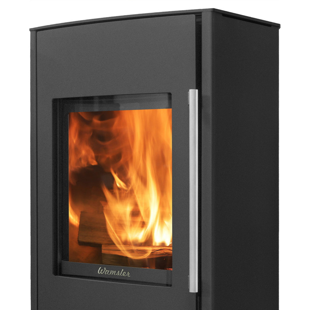 Wamsler Pylon 1G – Poêle à bois en acier noir 6,2 kW