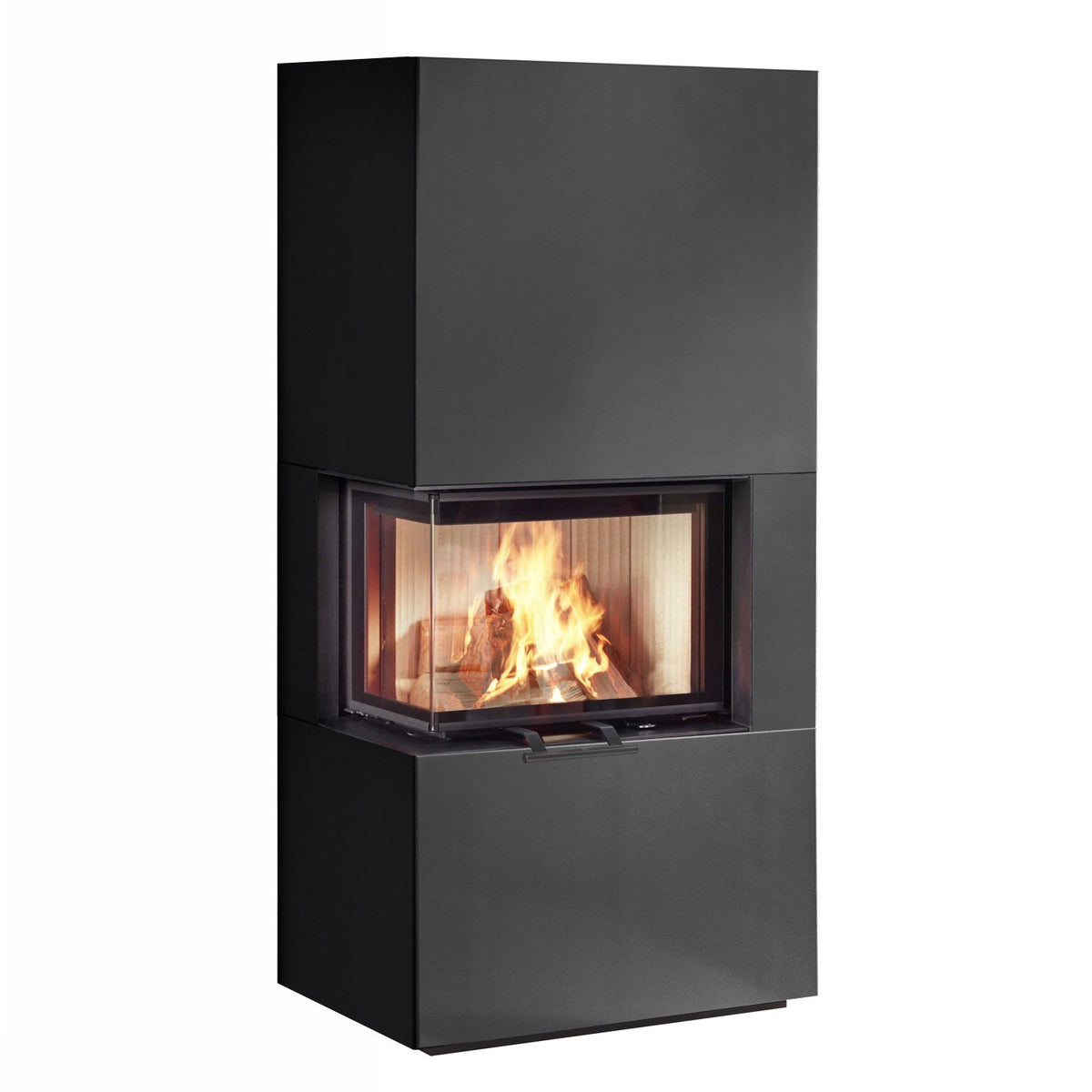 Poêle à bois Olsberg Osorno L en acier noir – sortie gauche 7,8 kW – image 3