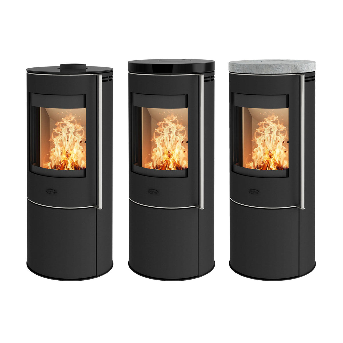 Poêle à bois Fireplace Elite Toronto E6023 acier noir et stéatite 5,5 kW