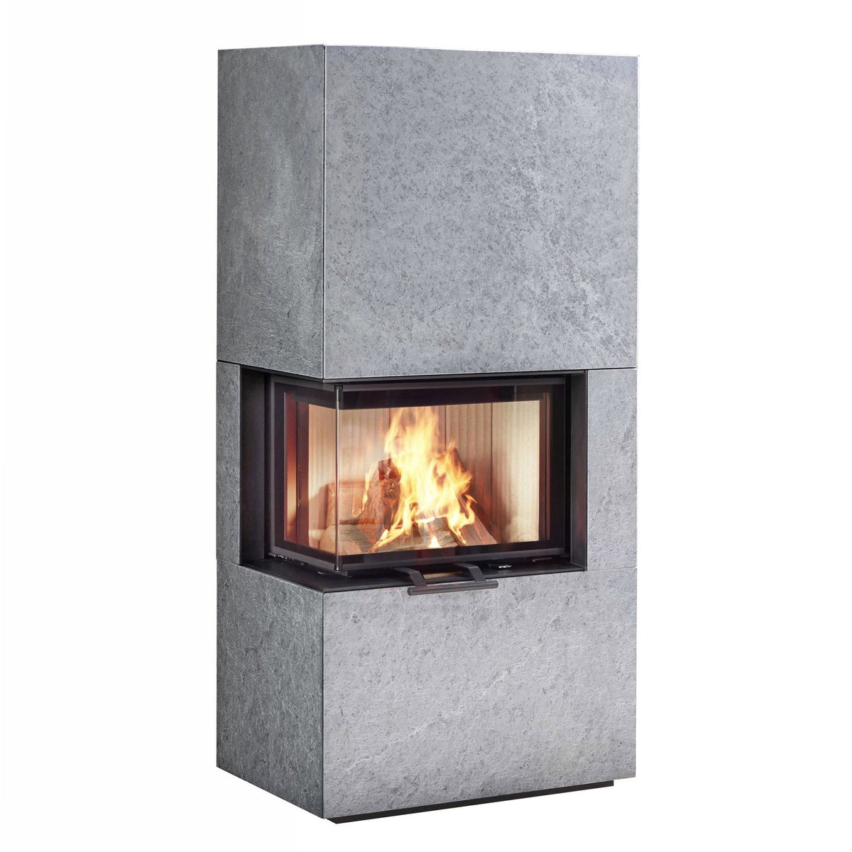 Poêle à bois Olsberg Osorno L 7,8 kW en pierre naturelle serpentine, sortie à gauche
