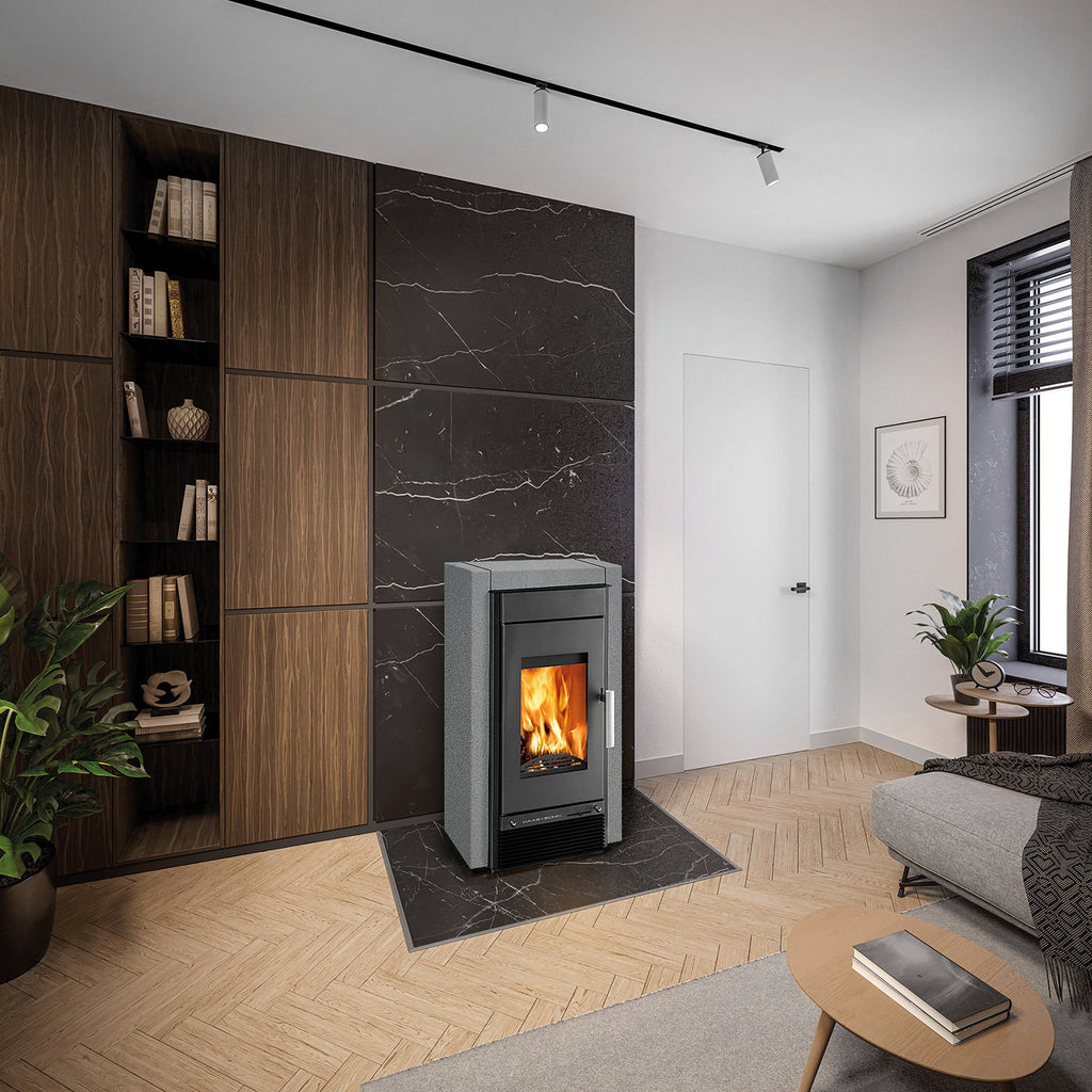 Poêle à bois Haas+Sohn Hasvik Anthracite Perle / Quartz Gris 8,4 kW - image 3
