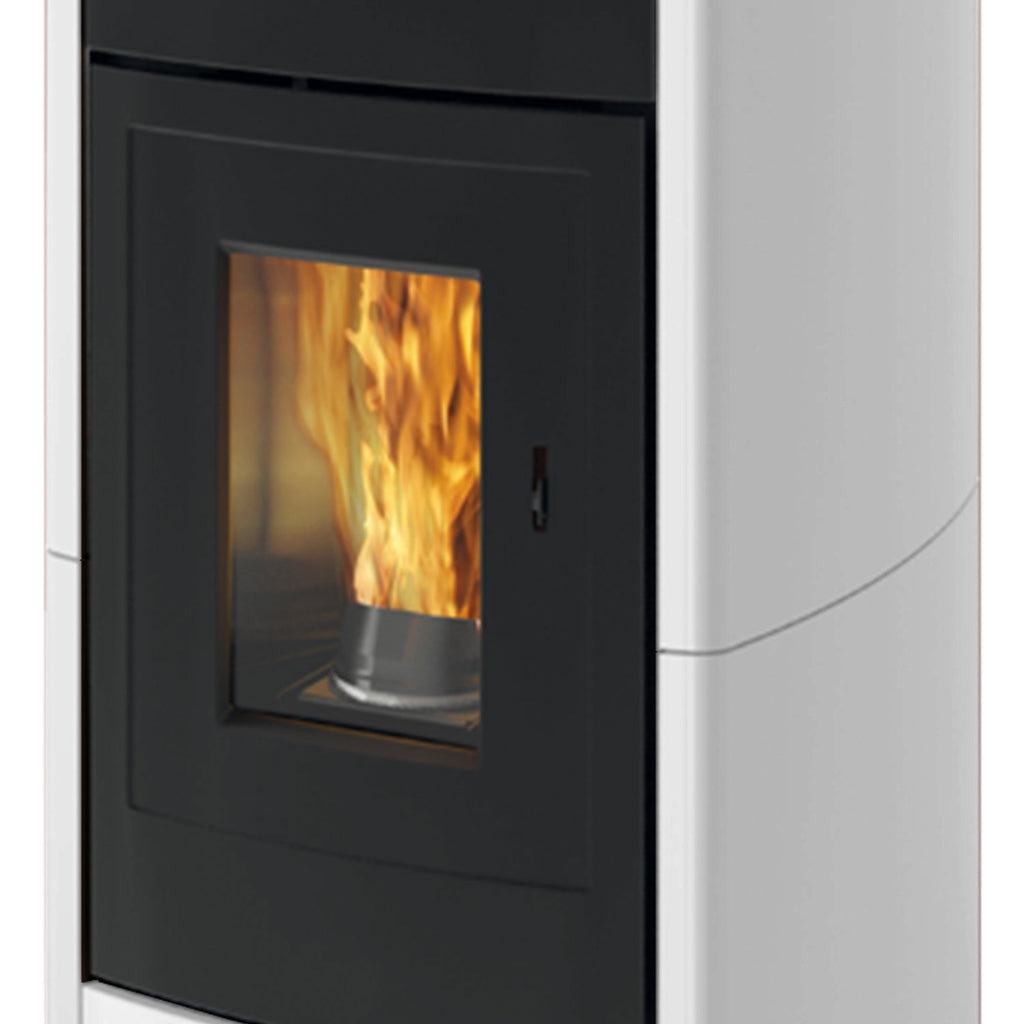 Poêle à granulés Edilkamin EK63 Daily 130++ Evo céramique blanche 12,5 kW