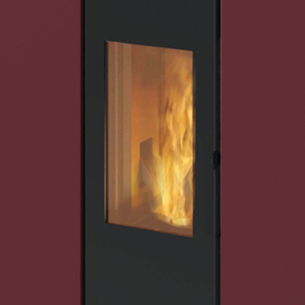 Poêle à granulés Edilkamin EK63 Gotha 70 Evo acier bordeaux 6,7 kW