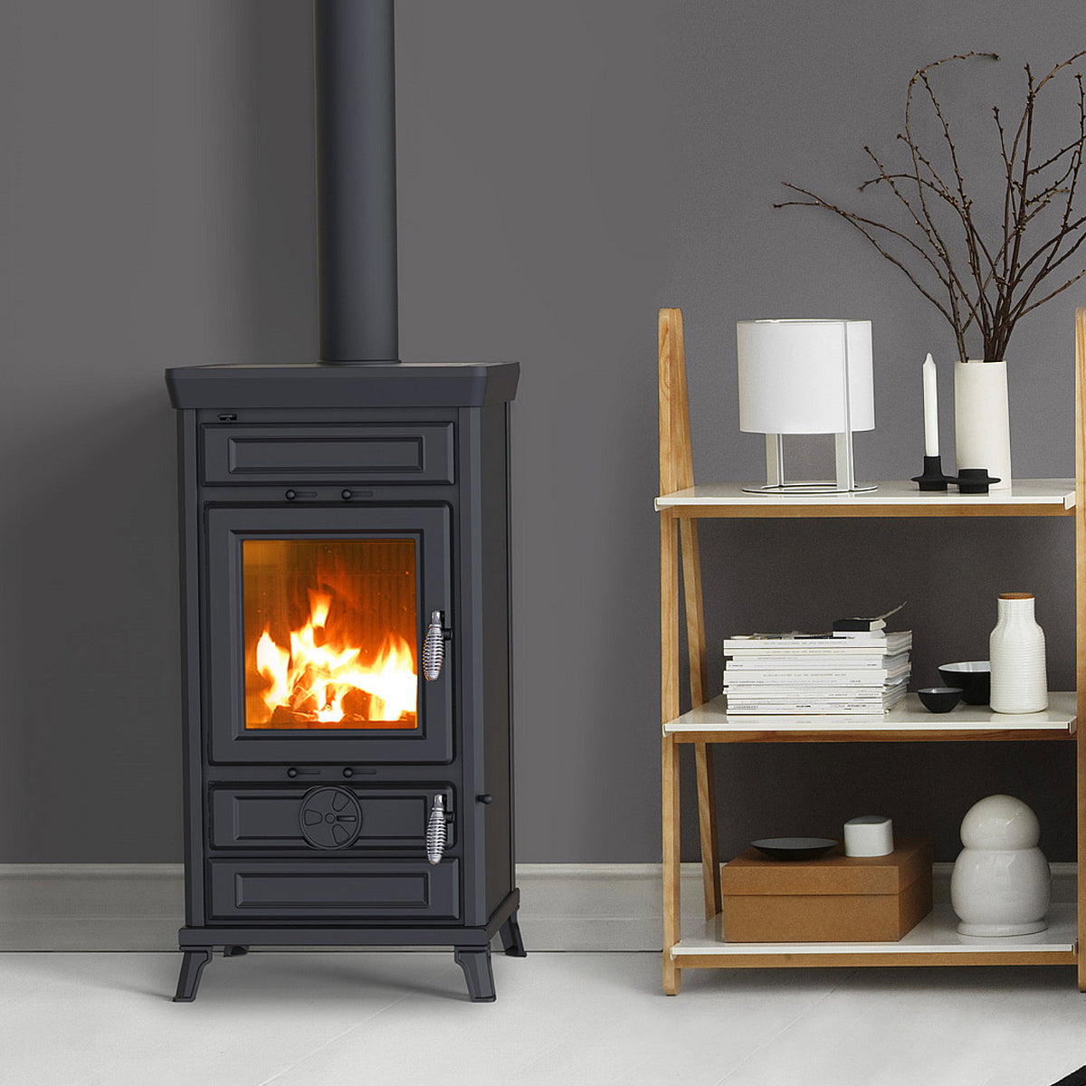 Poêle à bois Thermorossi Ilaria Evo6 Easy 11,4 kW
