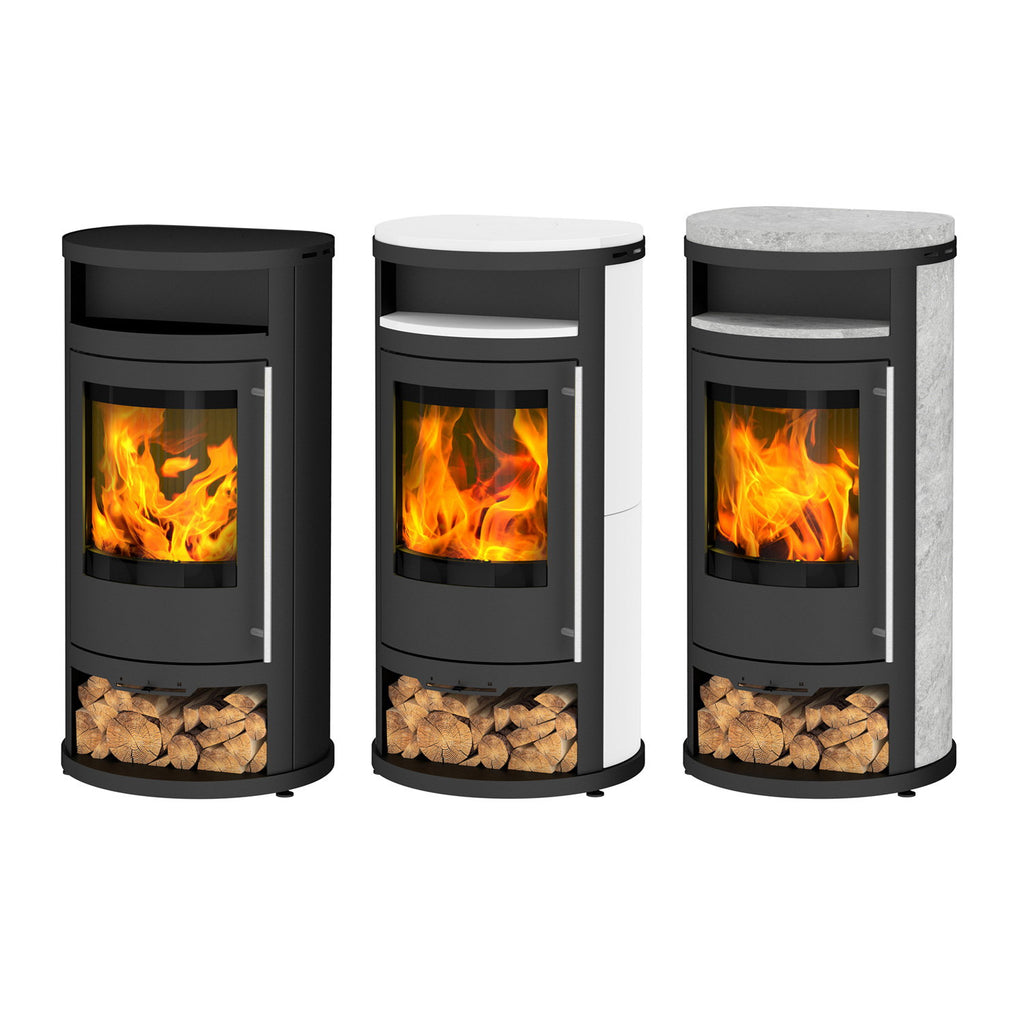 Olsberg Salado Compact 237951 – Poêle à bois en acier noir 6 kW