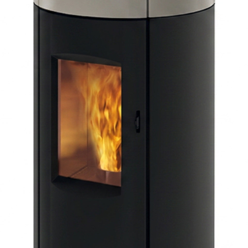 Poêle à granulés Edilkamin EK63 Yung 130++ Evo céramique gris tourterelle 12,5 kW