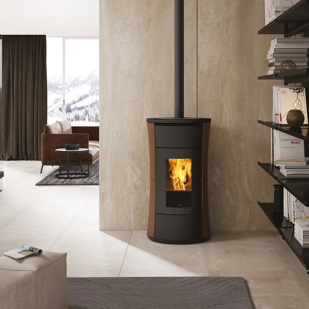 Poêle à granulés Edilkamin Cherie 9 EVO acier bronze — 9,3 kW