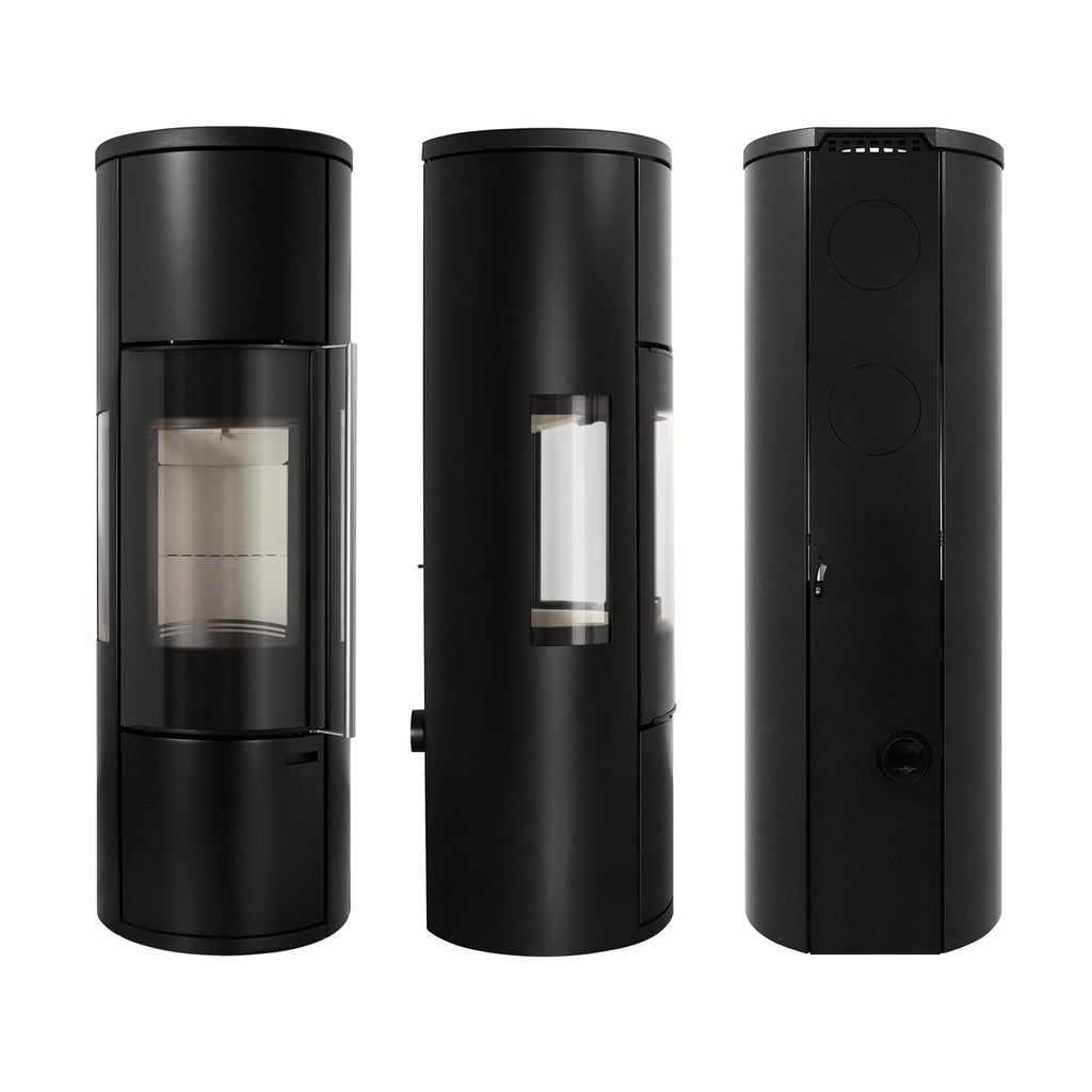 Poêle à bois Schmitzker Fisterra Vista Heat acier noir – 7 kW - image 3