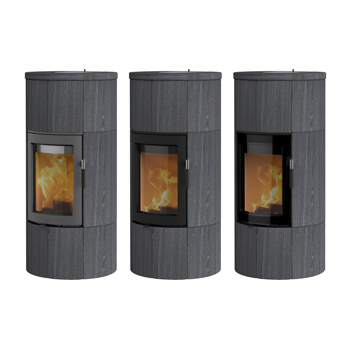 Poêle à bois Lotus Maestro 1 Indian Night 6 kW – porte Magic, évacuation des fumées par le haut – image 3