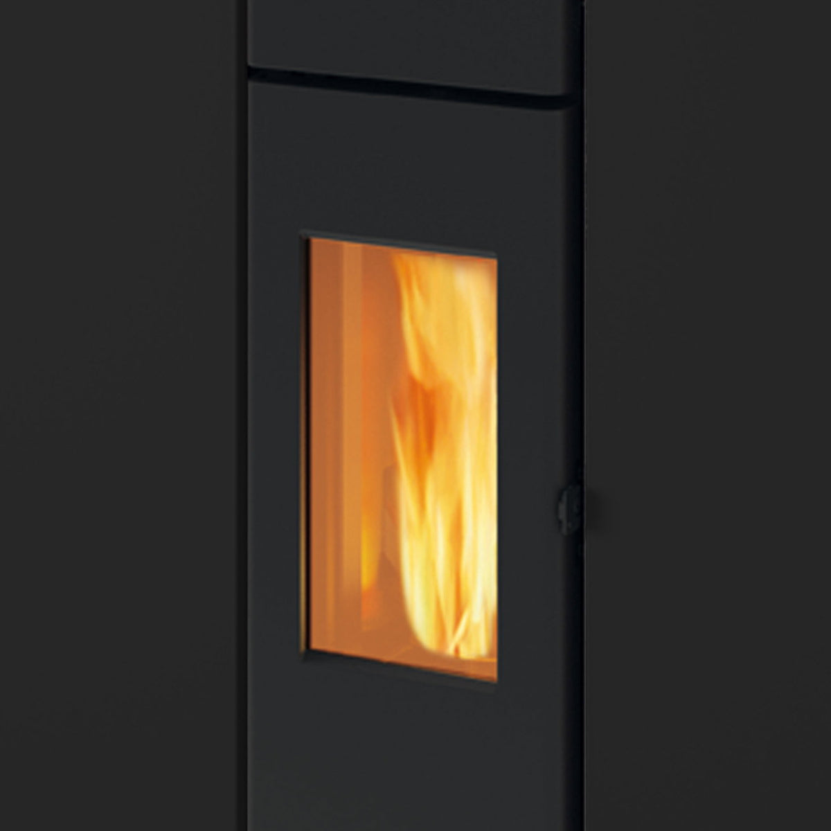 Poêle à granulés Edilkamin EK63 Cell 80+ Evo acier noir 7,7 kW