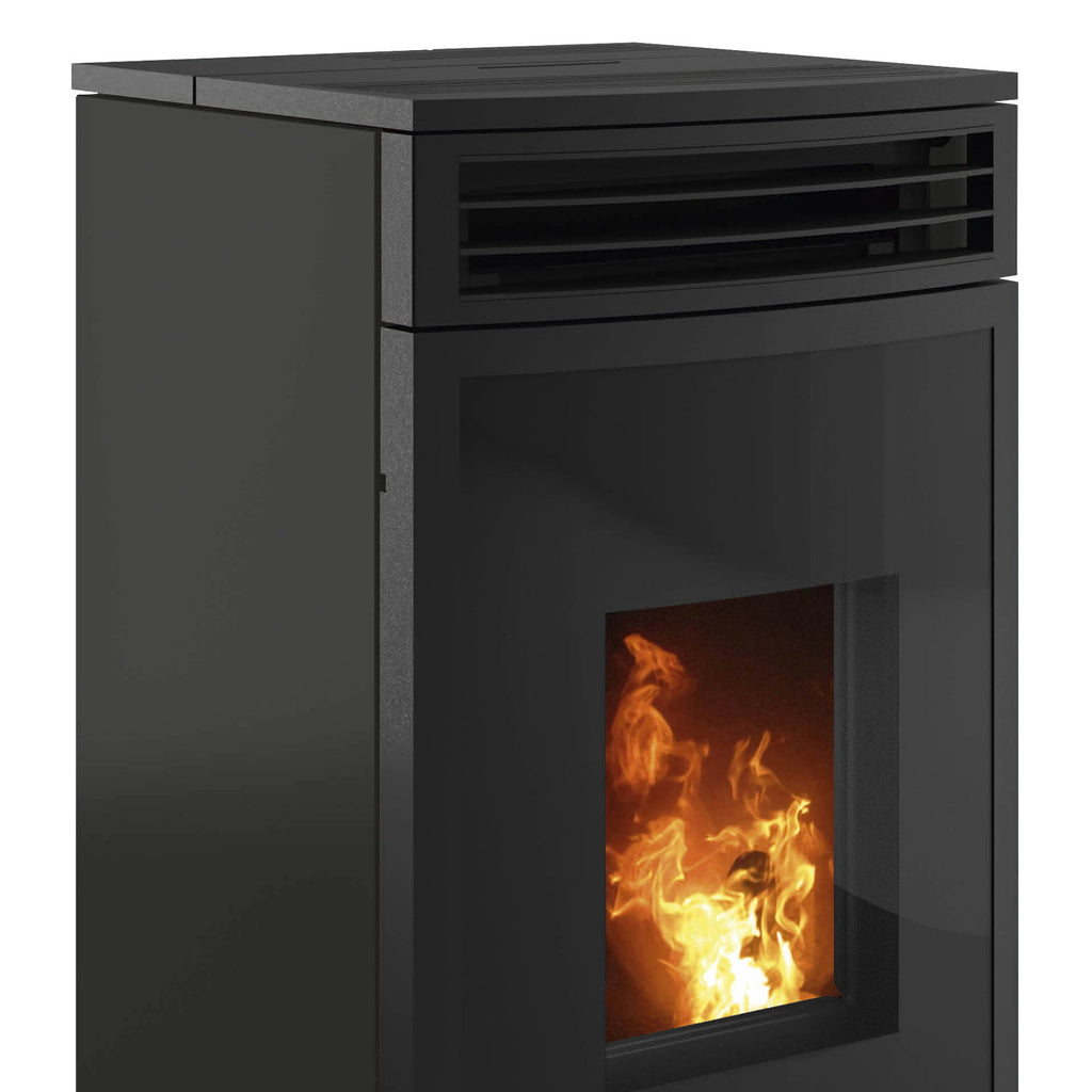 Poêle à bois Oranier Neta Acier Noir avec raccord arrière 8 kW - image 3