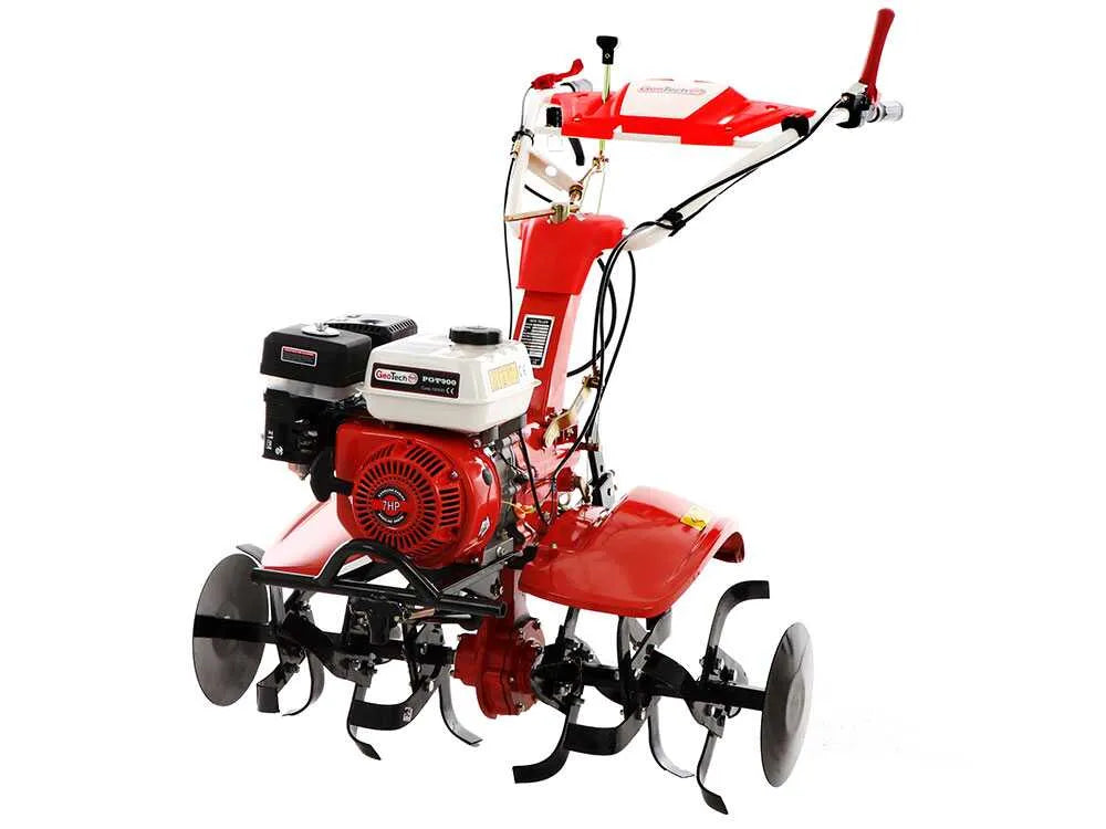 GeoTech Pro PGT 900 Motobineuse essence 7 CV avec boîte 2+1 et transmission engrenages