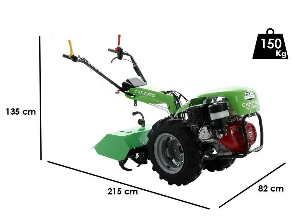 Motoculteur Lampacrescia MGM Castoro Super essence Honda GX390 13 CV avec fraise 80 cm – photo 3