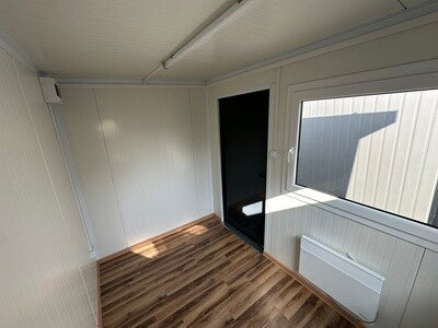 Bureau Container 3 × 2 m – Sol Stratifié, Chauffage et Éclairage LED