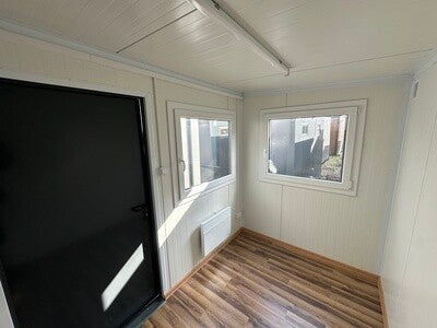 Bureau Container 3 × 2 m – Sol Stratifié, Chauffage et Éclairage LED