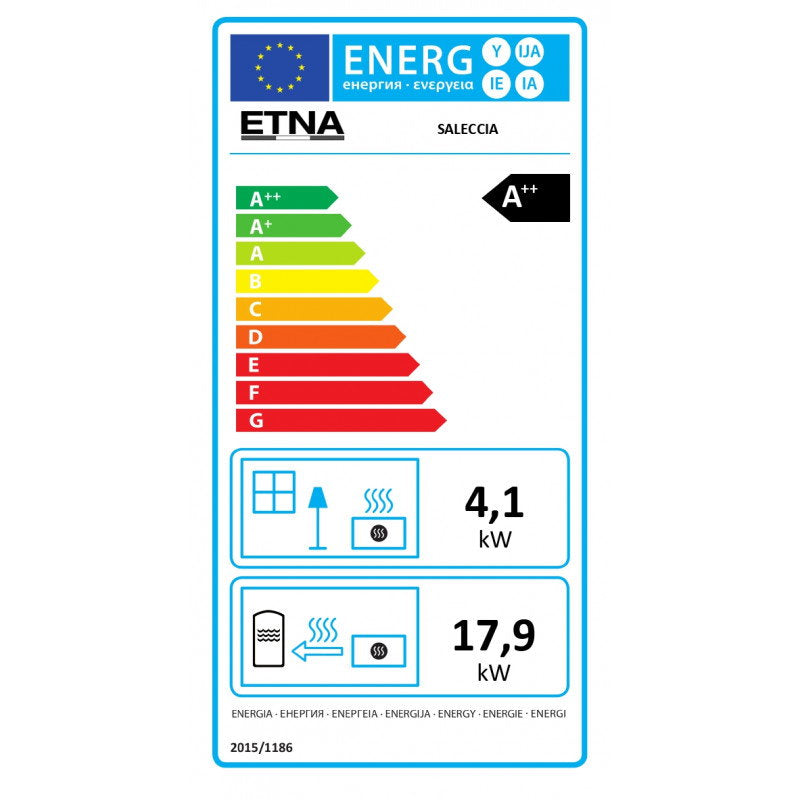 Étiquette énergétique du poêle ETNA Saleccia, classe A++