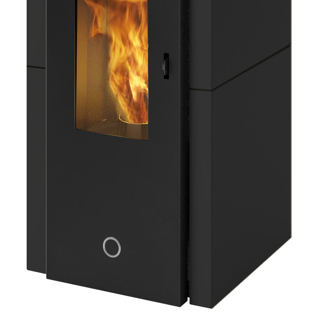 Poêle à granulés Edilkamin EK63 Zone 80 Evo acier noir 7,6 kW