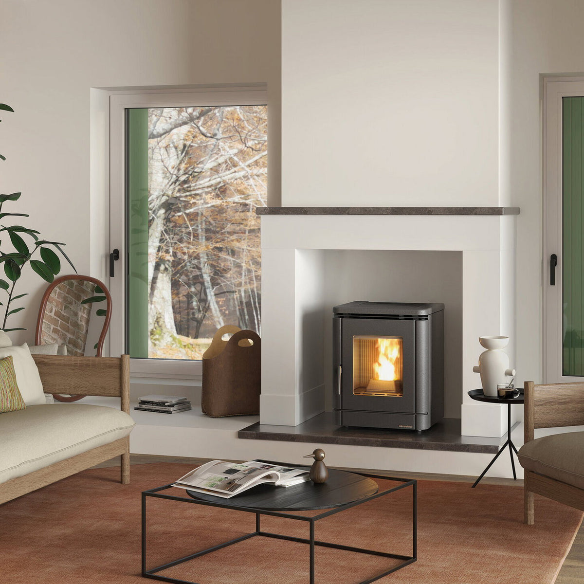 Poêle à granulés Extraflame PEGGY noir 5,1 kW PRESTIGE