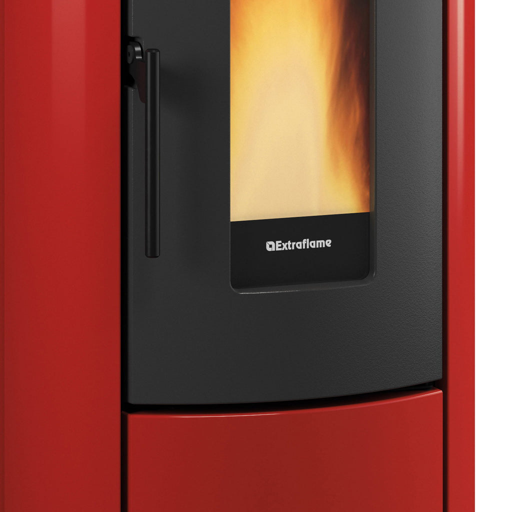 Détail de la chambre de combustion du poêle Extraflame Rosanna Idro