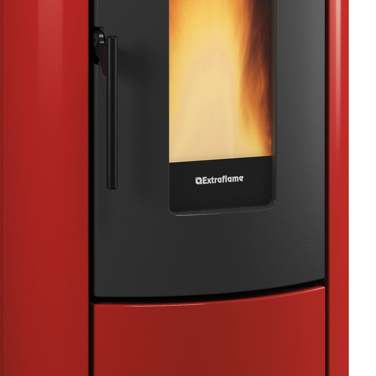 Détail de la chambre de combustion du poêle Extraflame Rosanna Idro